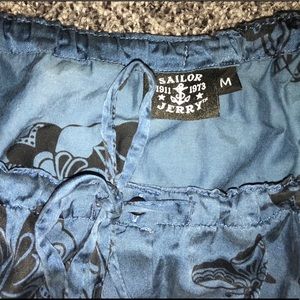 🦋 Vintage Sailor Jerry Off the Shoulder Top